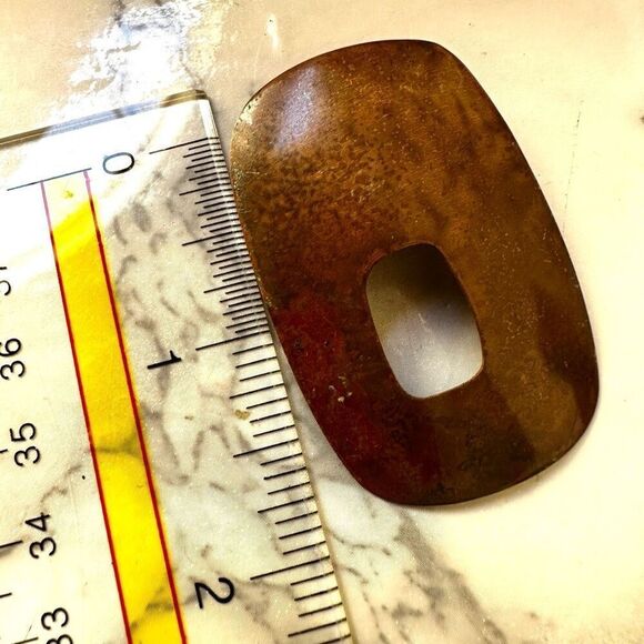 Vintage metal earrings - Picture 4 of 8